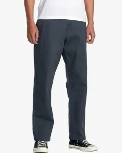 RVCA AMERICANA CHINOS Garage Blue New