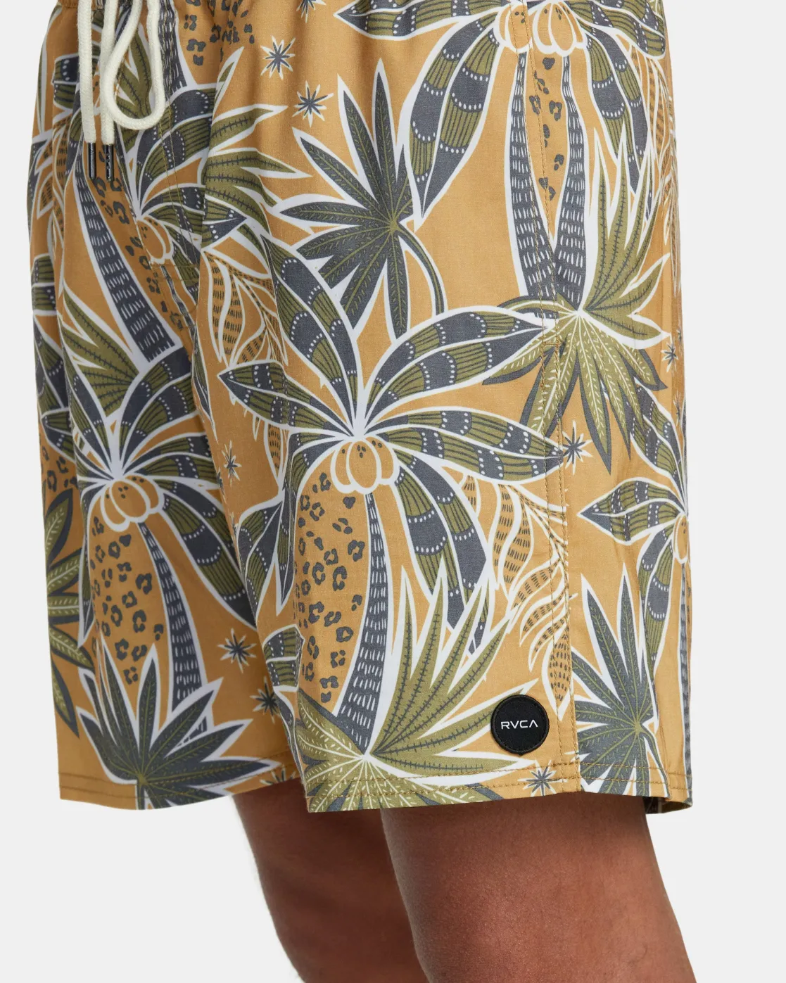 RVCA BARNES ELASTIC WAIST 17" BOARDSHORTS Camel