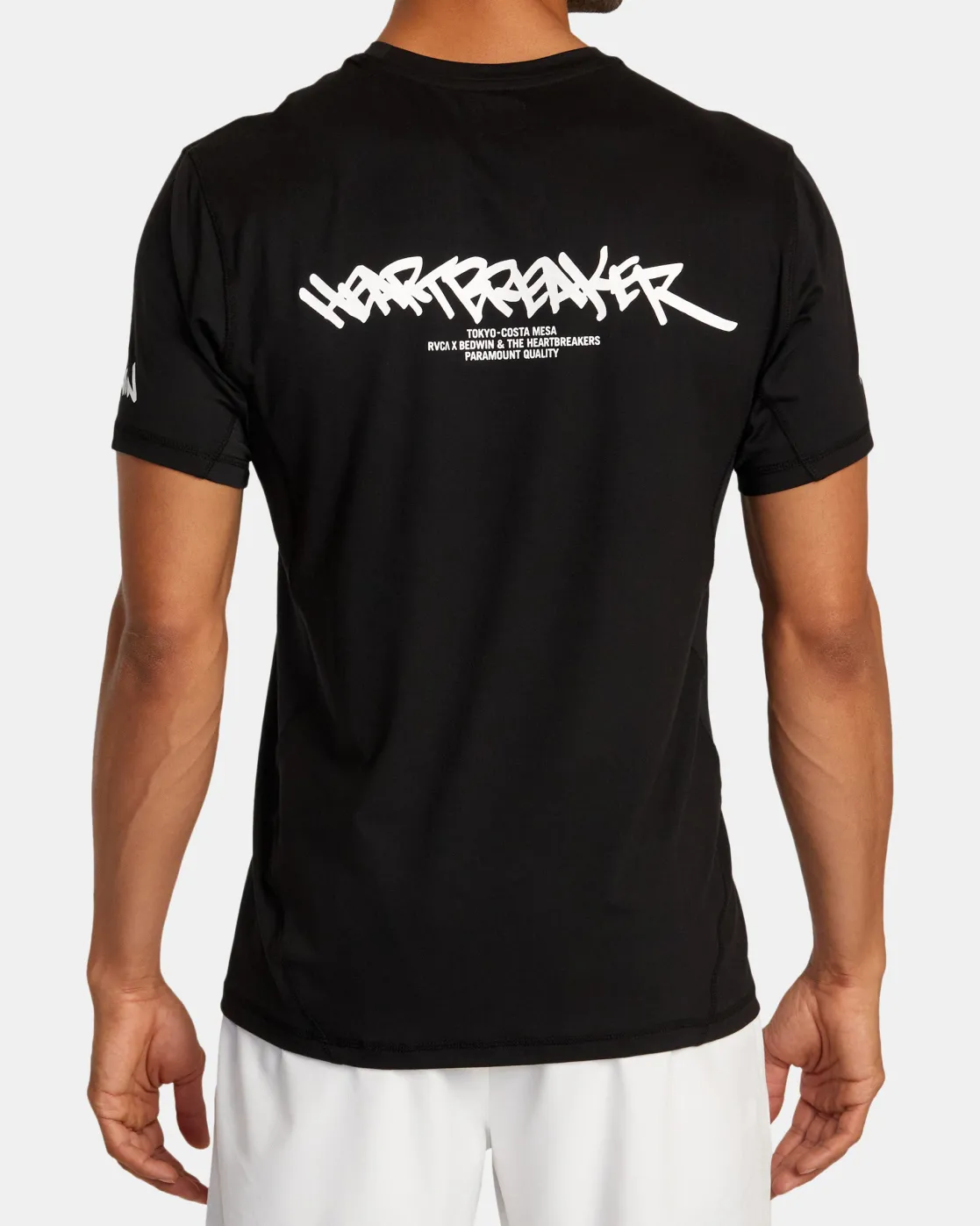 RVCA BEDWIN X STASH VENT TEE Black