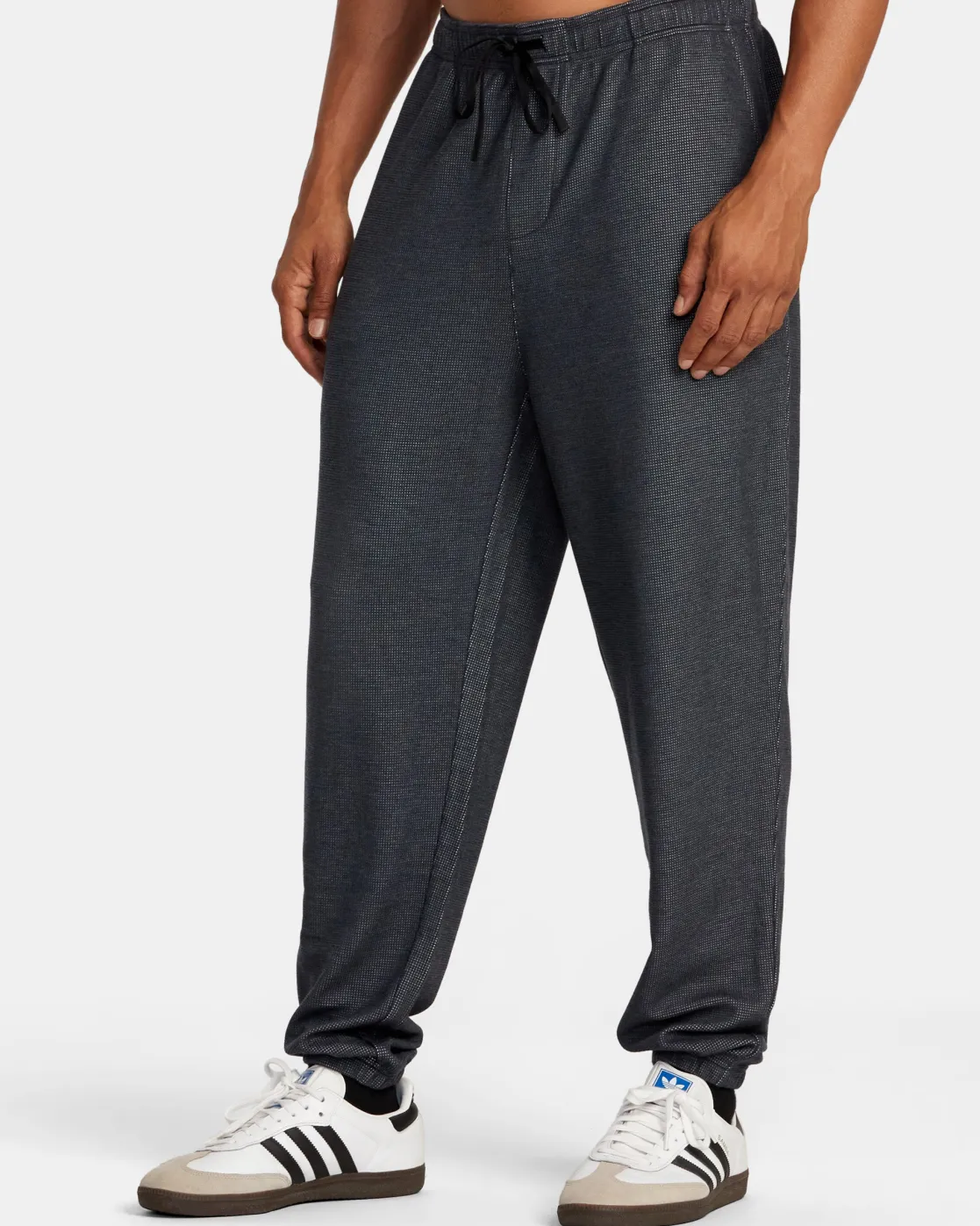 RVCA C-ABLE WAFFLE KNIT JOGGERS Navy Heather Hot