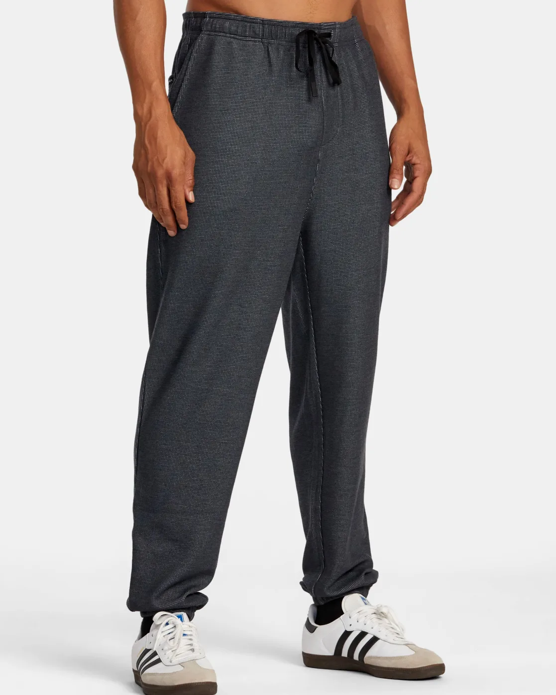 RVCA C-ABLE WAFFLE KNIT JOGGERS Navy Heather Hot