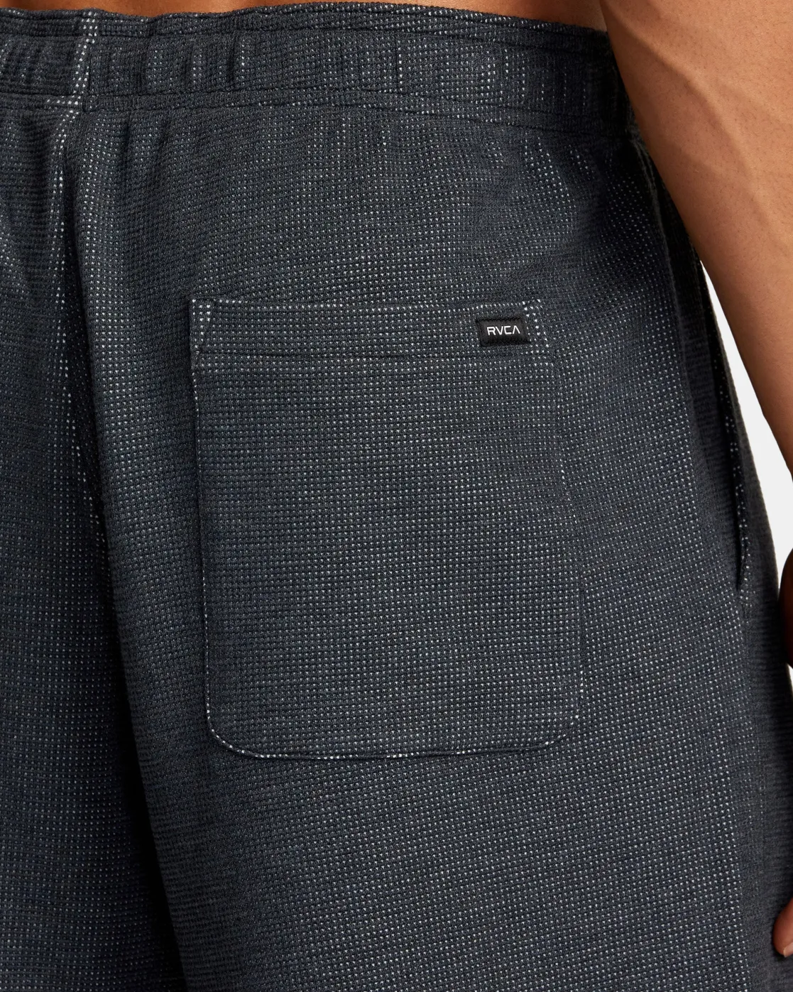 RVCA C-ABLE WAFFLE KNIT SHORTS Navy Heather Hot