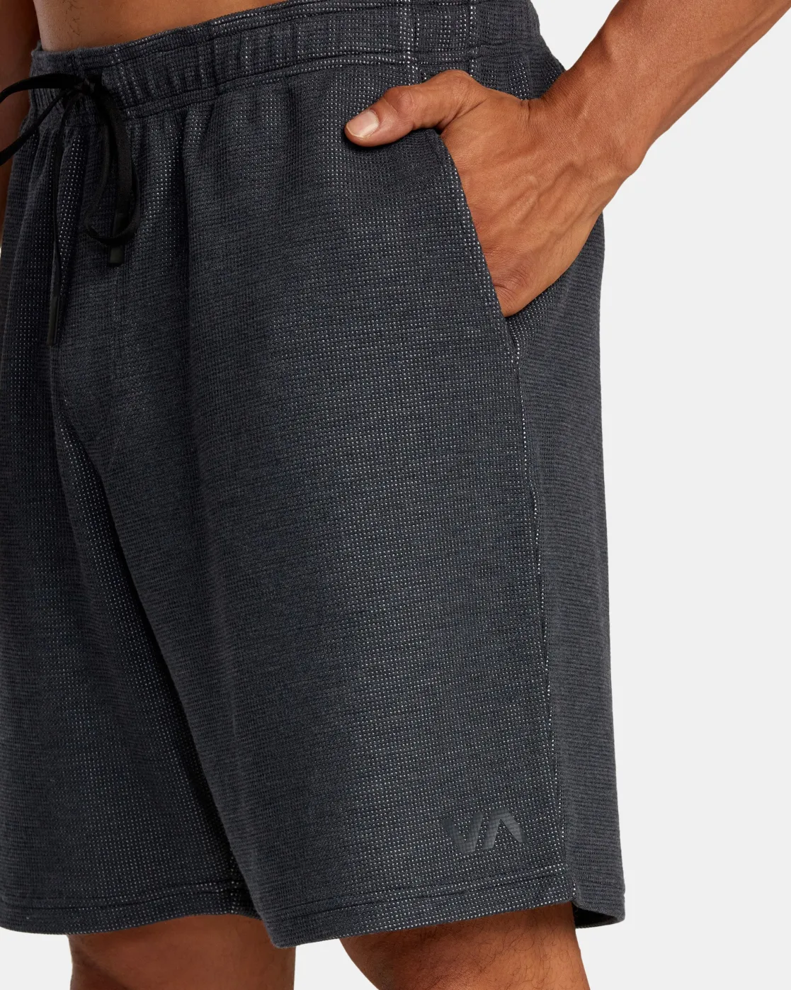 RVCA C-ABLE WAFFLE KNIT SHORTS Navy Heather Hot