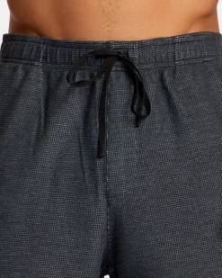 RVCA C-ABLE WAFFLE KNIT SHORTS Navy Heather Hot