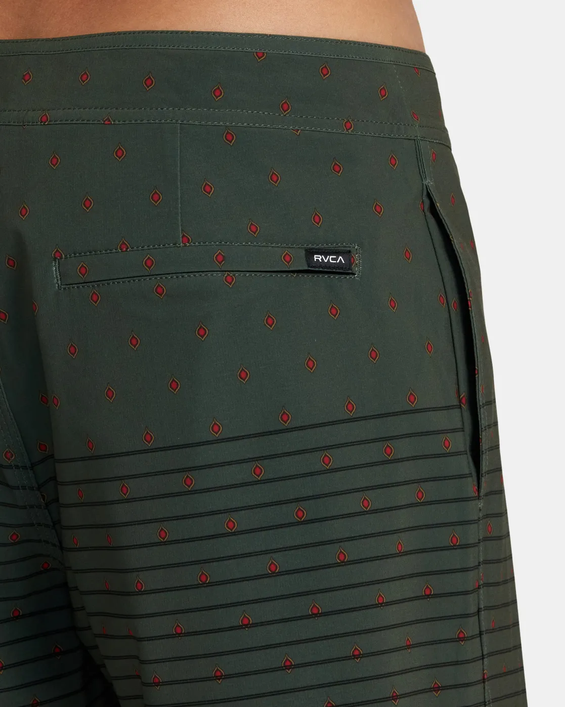 RVCA CURREN 18" BOARDSHORTS Olive Dits Discount