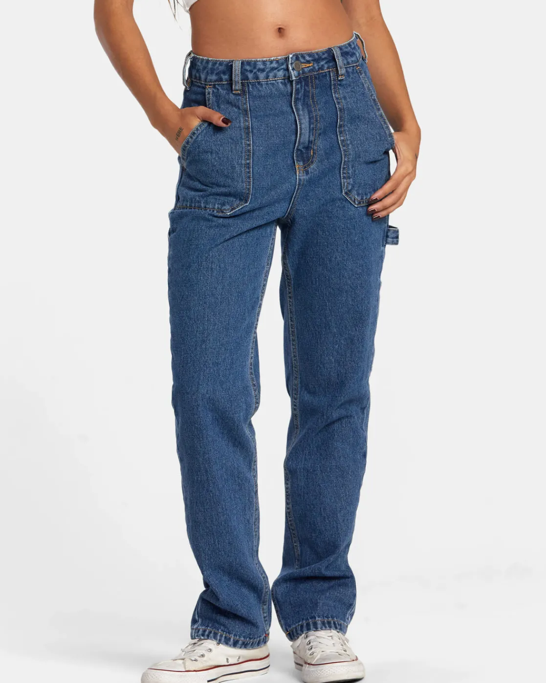 RVCA DAYSHIFT JEANS Blue Rinse Hot