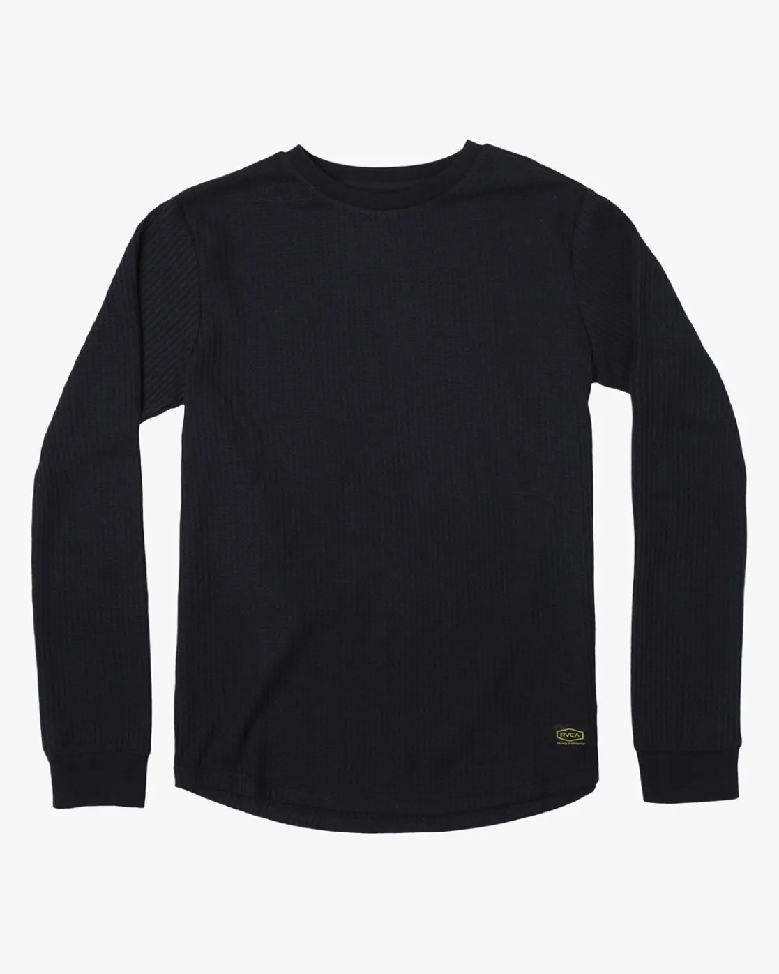 RVCA DAYSHIFT LONG SLEEVE THERMAL SHIRT Black New