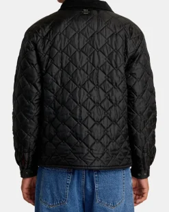 RVCA DAYSHIFT REVERSIBLE JACKET Red/Black New