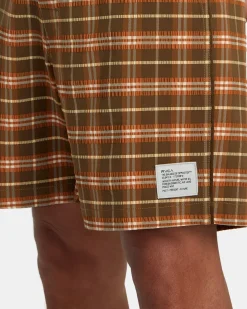 RVCA DAYTRIP BOARDSHORTS 17'' Bombay Brown New
