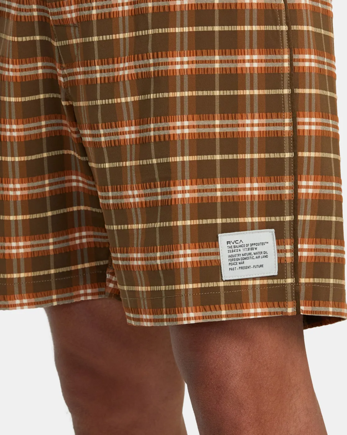 RVCA DAYTRIP BOARDSHORTS 17'' Bombay Brown New