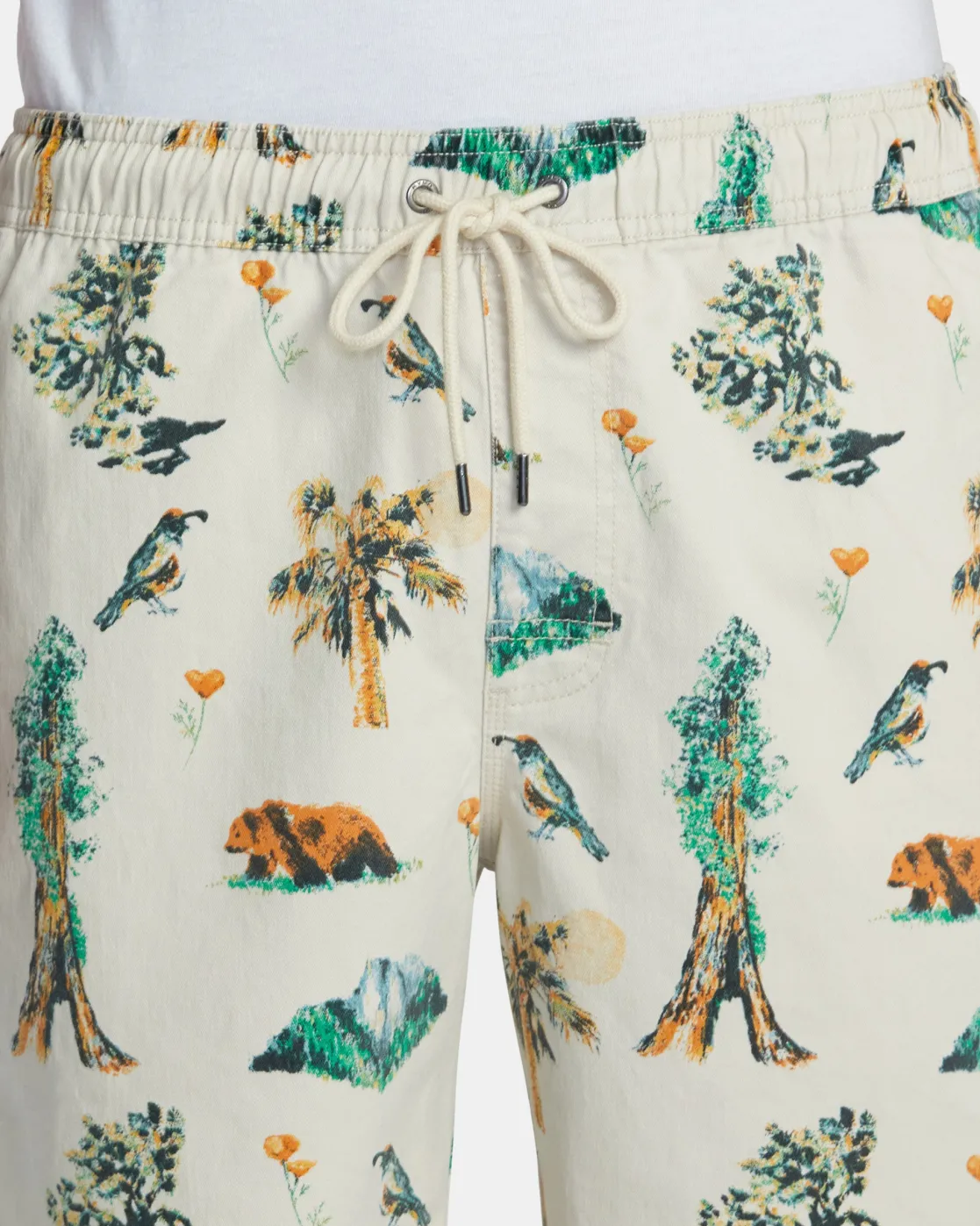 RVCA ESCAPE PRINT 17" SHORTS Latte