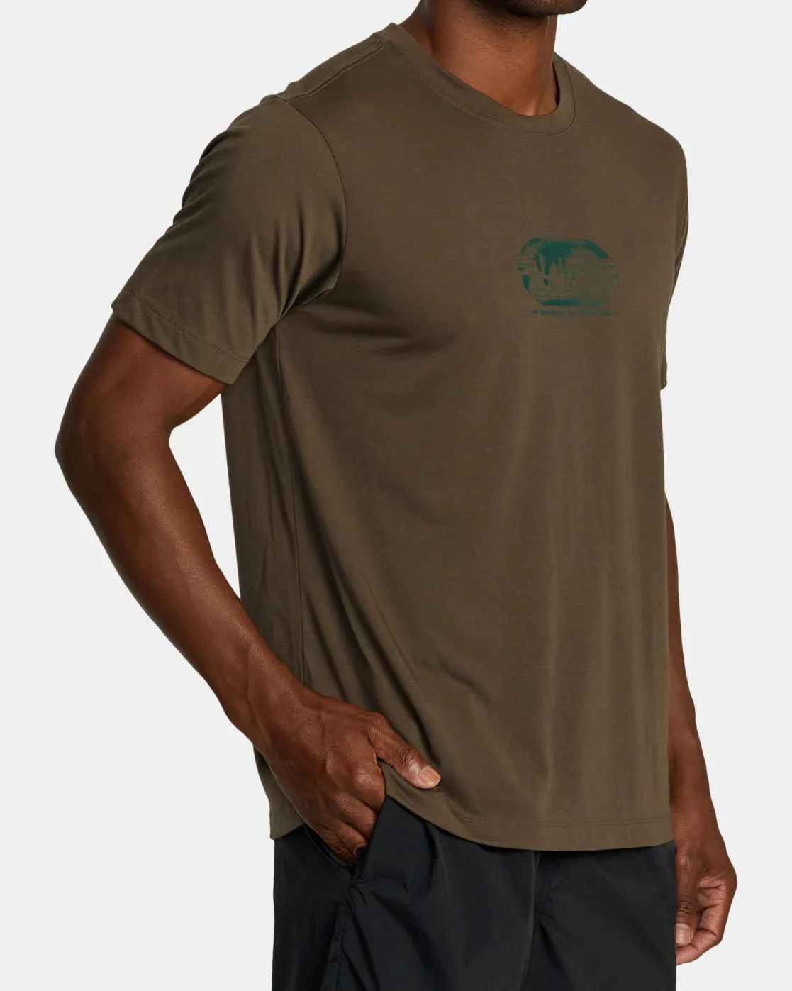 RVCA GLOBAL DIGI SPORT TECH TEE Chocolate Online