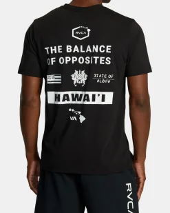 RVCA HAWAII ALL BRAND SPORT TECH TEE Black