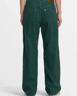 RVCA HERITAGE CORDUROY WIDE LEG PANTS Pineneedle New