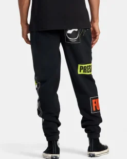 RVCA KELSEY NIZIOLEK WEB POST FLEECE PANT Black Sale