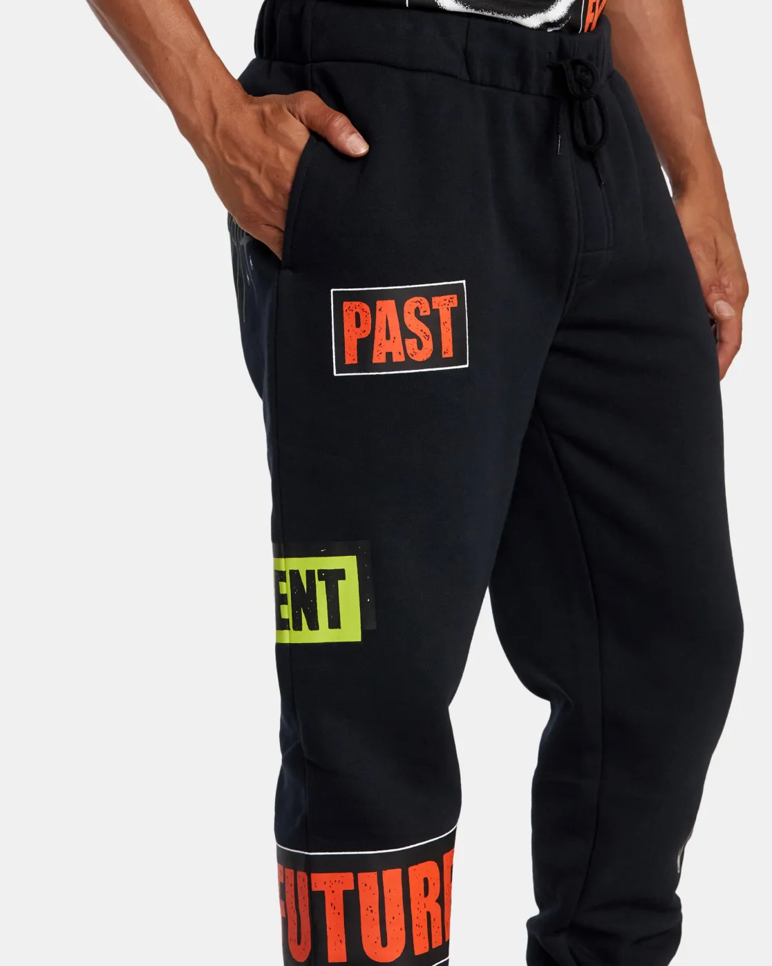 RVCA KELSEY NIZIOLEK WEB POST FLEECE PANT Black Sale