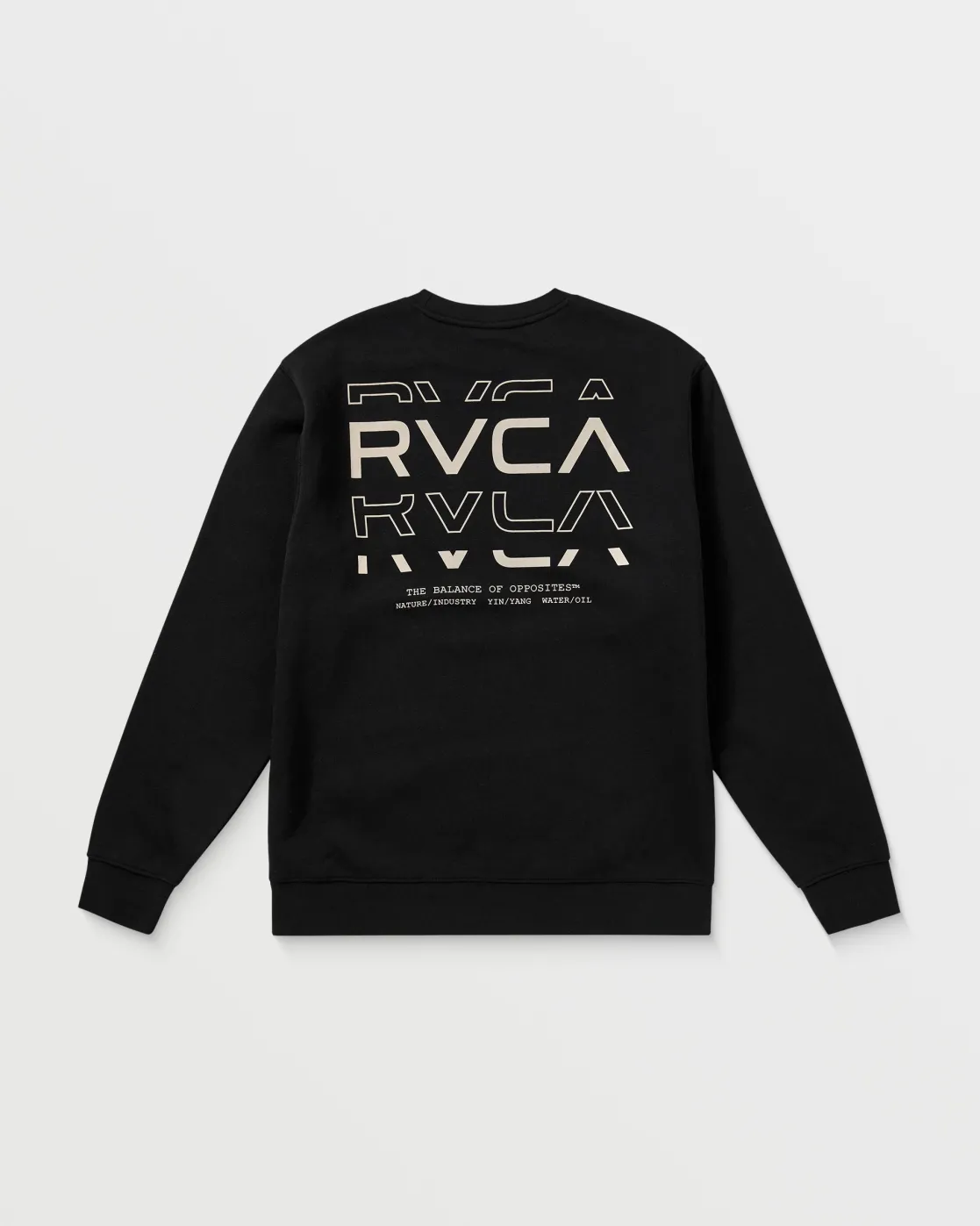 RVCA LOGO SHATTER CREW SWEATSHIRT Black Online