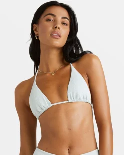 RVCA MAISEY SLIDE TRI BIKINI TOP Sky High Online