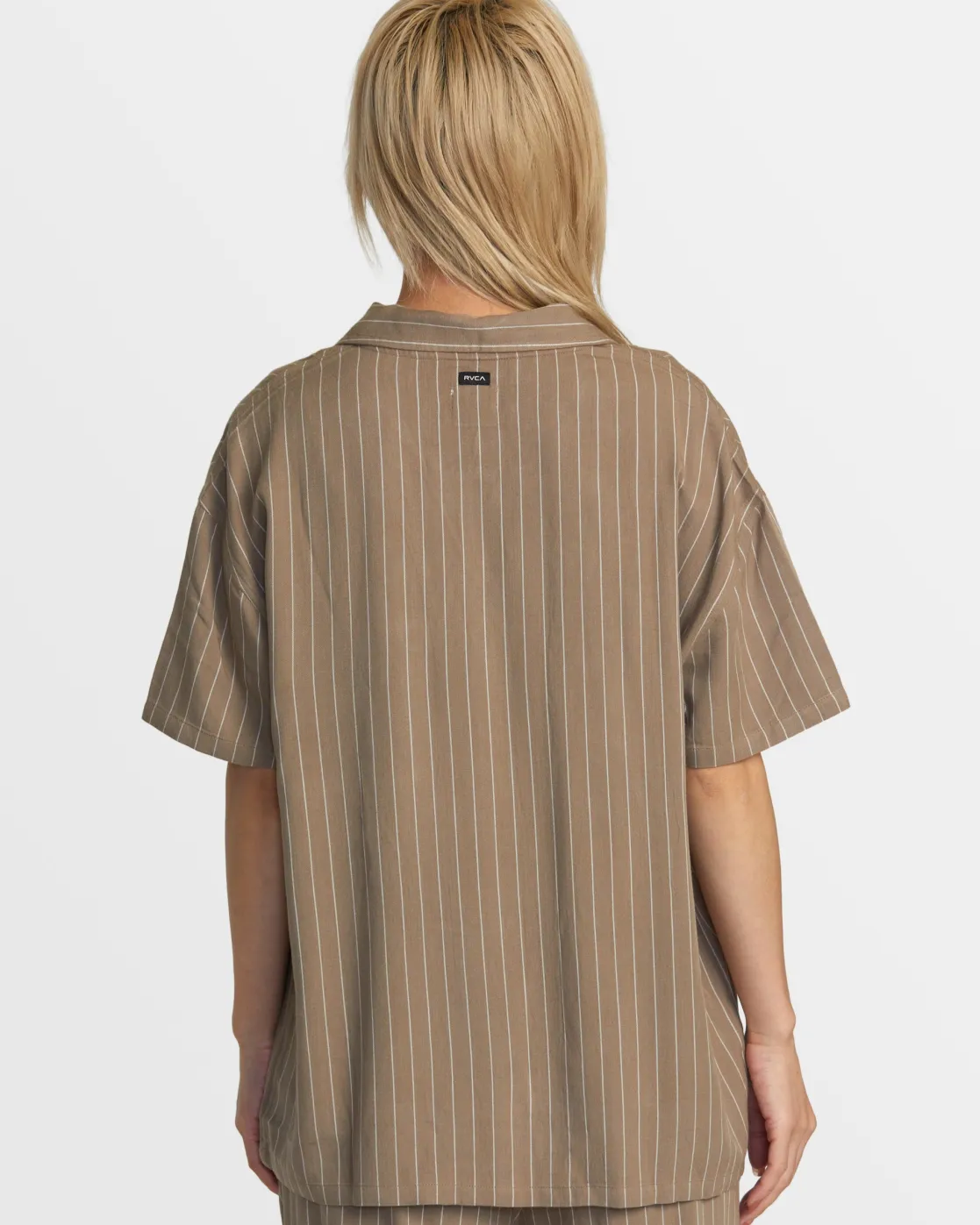RVCA MASON BUTTON DOWN SHIRT Dark Khaki Outlet