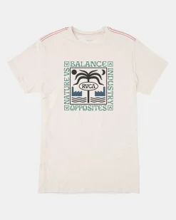 RVCA MOROCCO PALM TEE Antique White