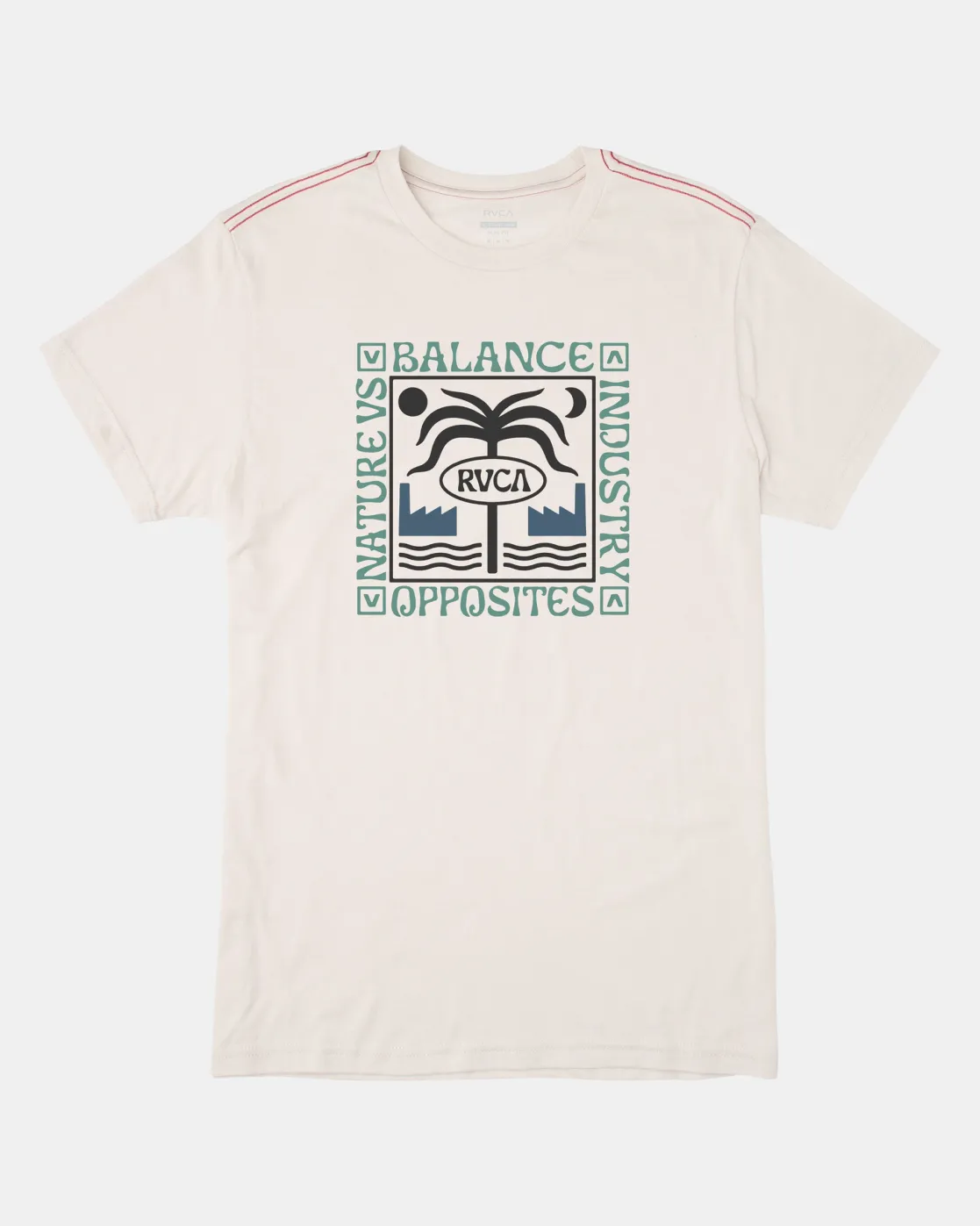 RVCA MOROCCO PALM TEE Antique White