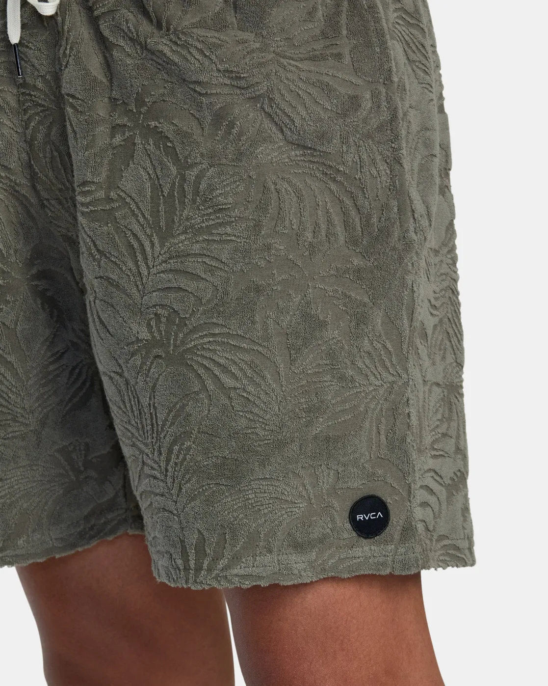 RVCA PALMS DOWN 17" ELASTIC WAIST SHORTS Mushroom Sale
