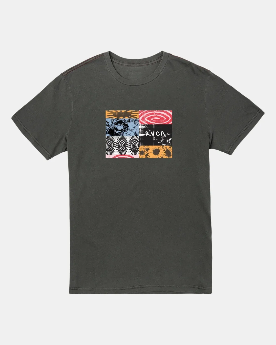 RVCA PATCHWORK TEE Pirate Black Sale