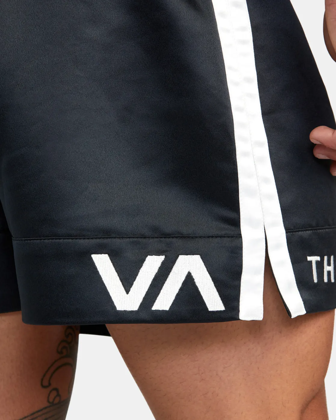 RVCA 15" MUAY THAI BOXING SHORTS Black Best