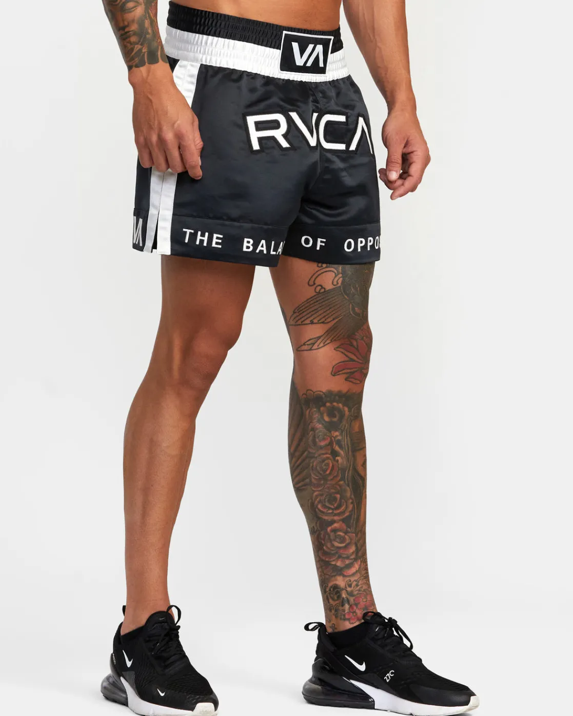 RVCA 15" MUAY THAI BOXING SHORTS Black Best