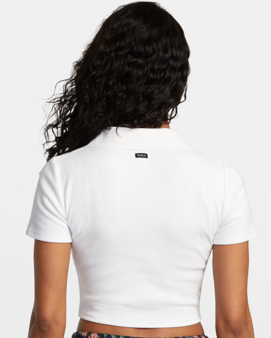 RVCA SELECTS CHASE POLO KNIT White New
