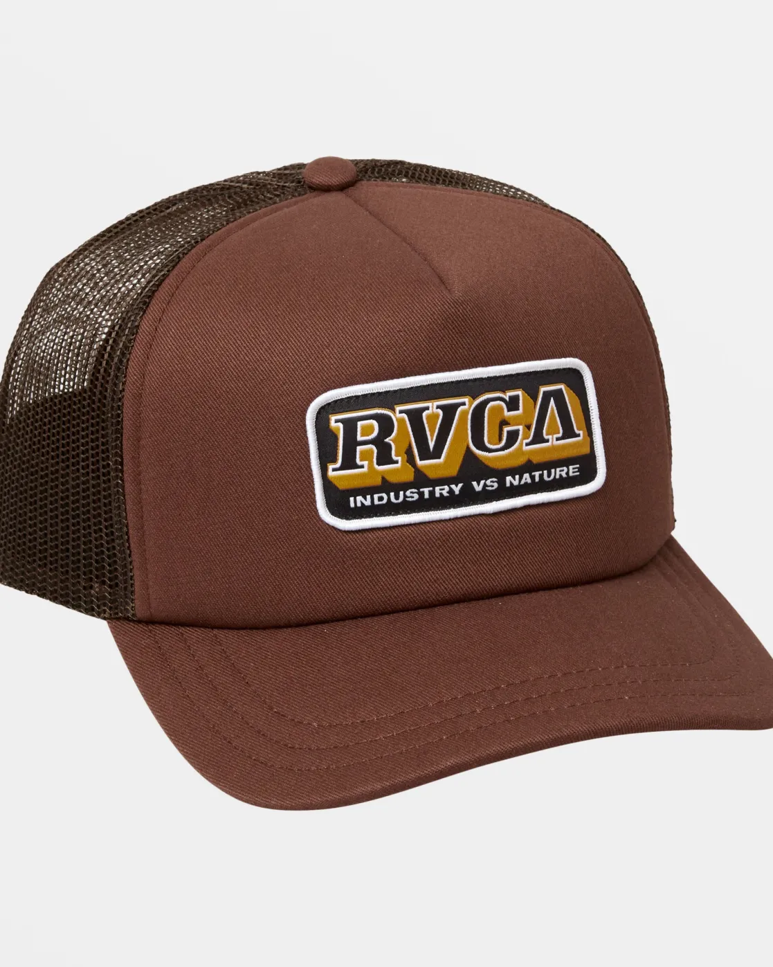 RVCA SERVICE TRUCKER HAT Chocolate New