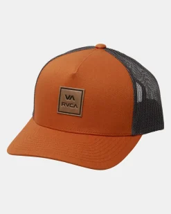 RVCA VA ALL THE WAY CURVED BRIM TRUCKER HAT Adobe Discount