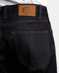 RVCA WEEKEND STRAIGHT FIT JEANS Dark Indigo Outlet