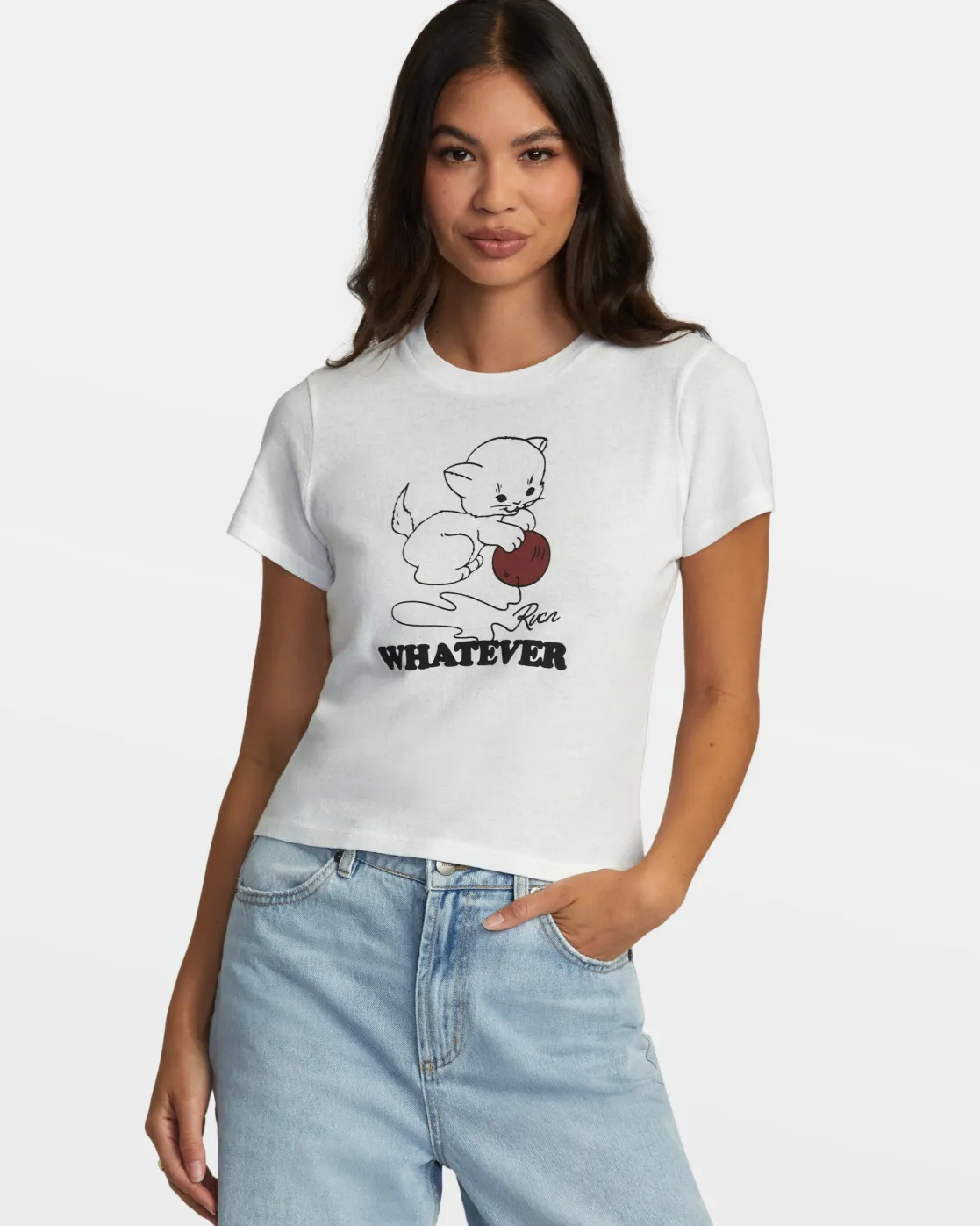 RVCA WHATEVER TEE Vintage White