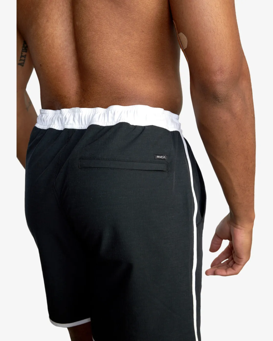 RVCA YOGGER HYBRID 17" ATHLETIC SHORTS Black Discount