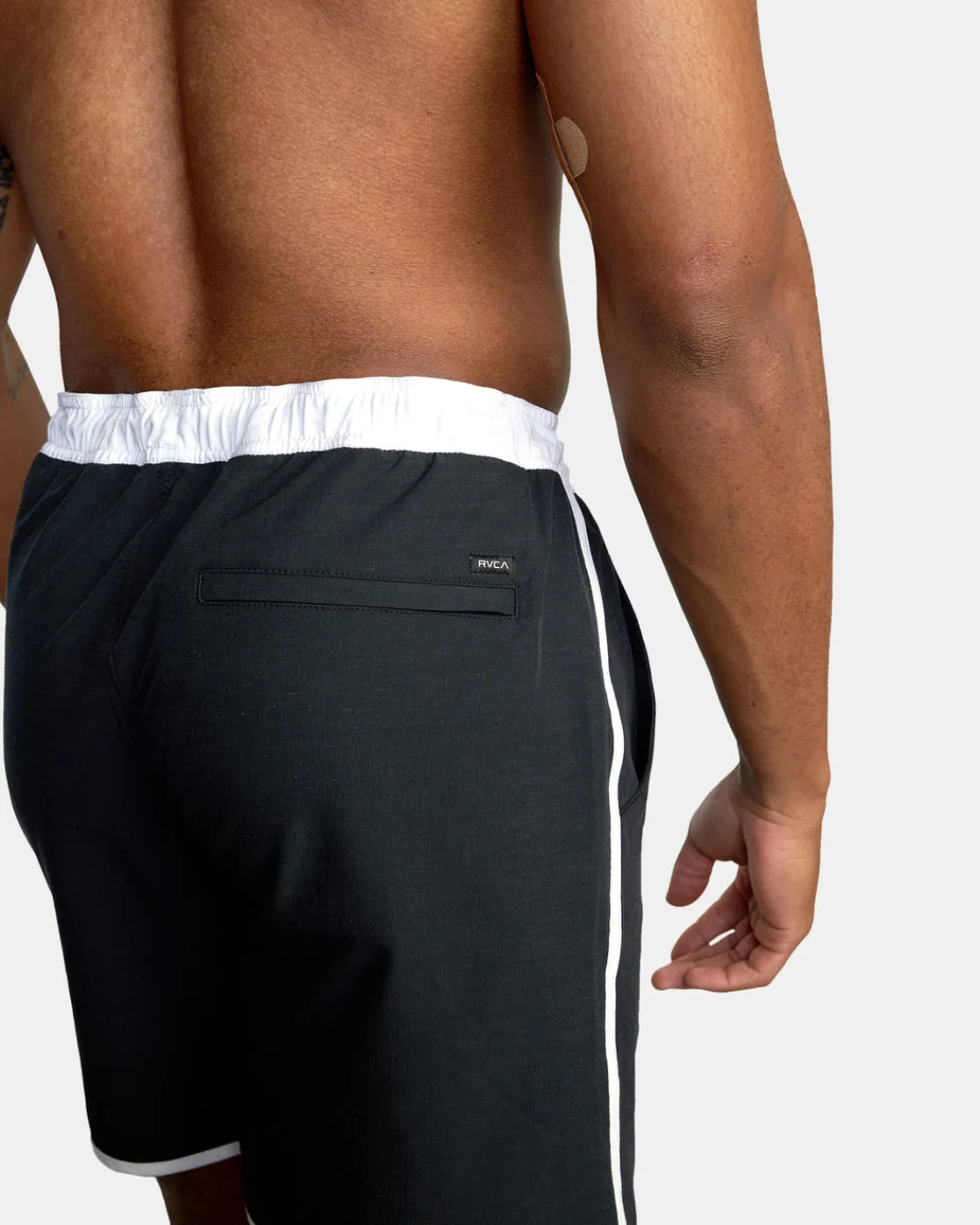 RVCA YOGGER HYBRID 17" ATHLETIC SHORTS Black Discount