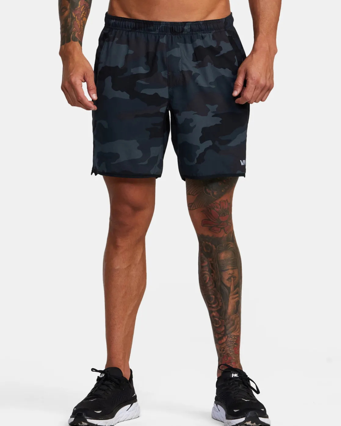 RVCA YOGGER STRETCH 17" ATHLETIC SHORTS Camo Hot