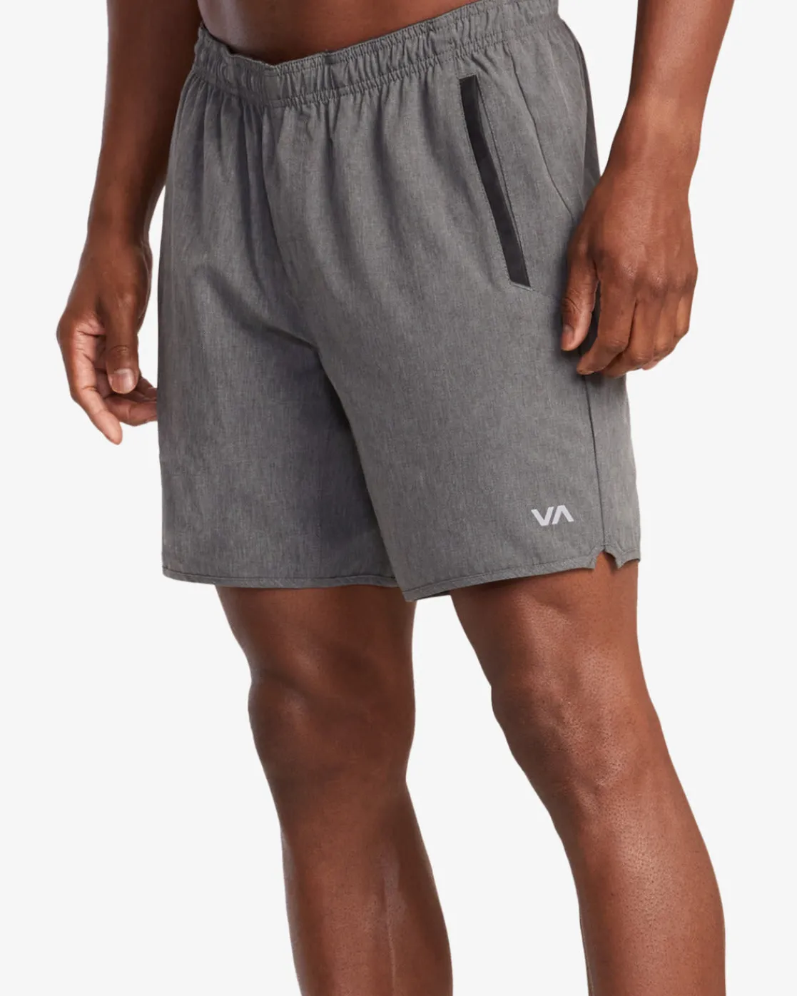 RVCA YOGGER STRETCH 17" ATHLETIC SHORTS Charcoal Heather Online