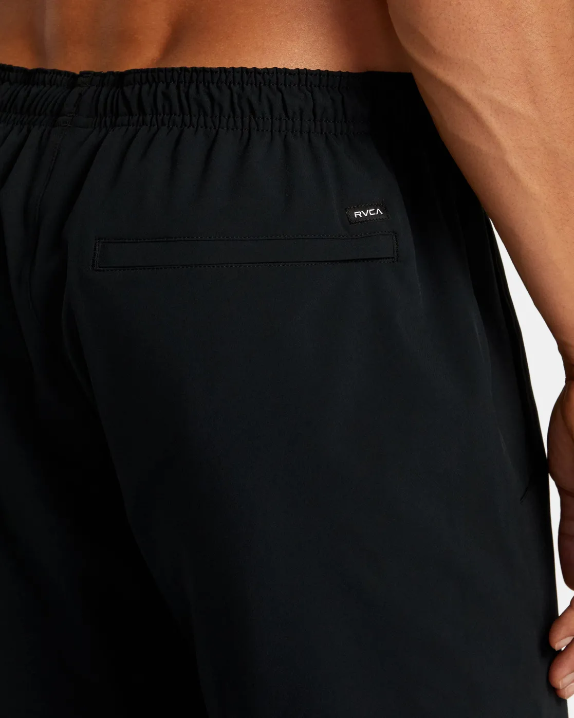 RVCA YOGGER STRETCH 17" ATHLETIC SHORTS Black Multi Sale