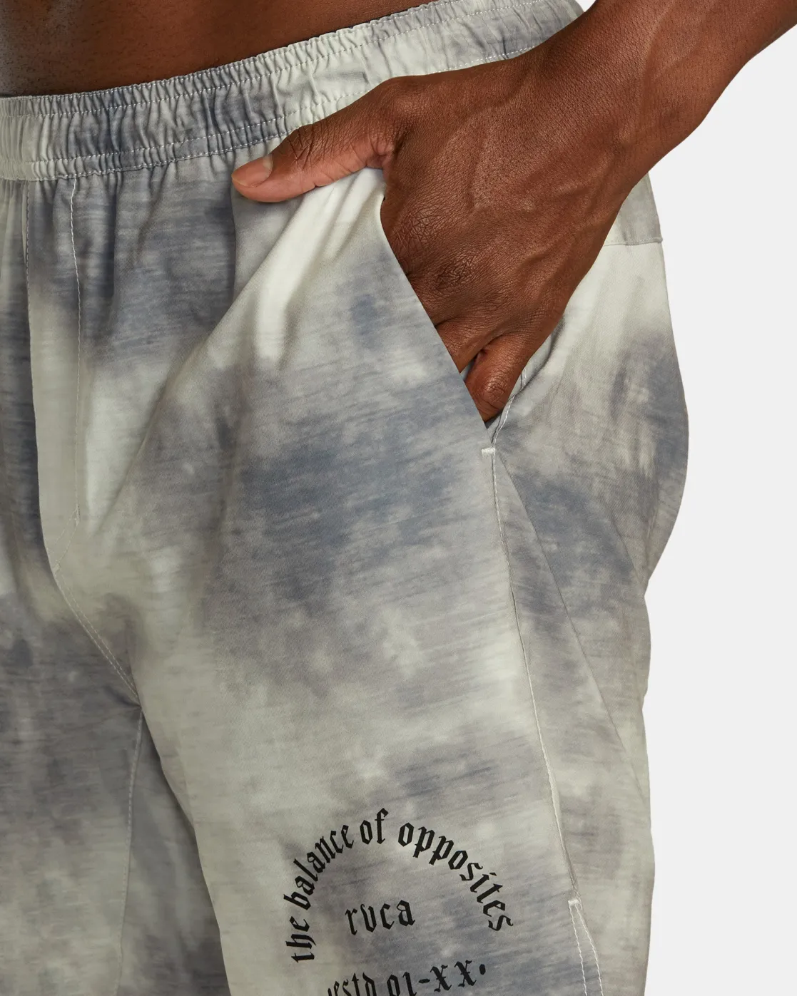 RVCA YOGGER TRAIN 2-IN-1 17" WORKOUT SHORTS Chalk Wash Outlet