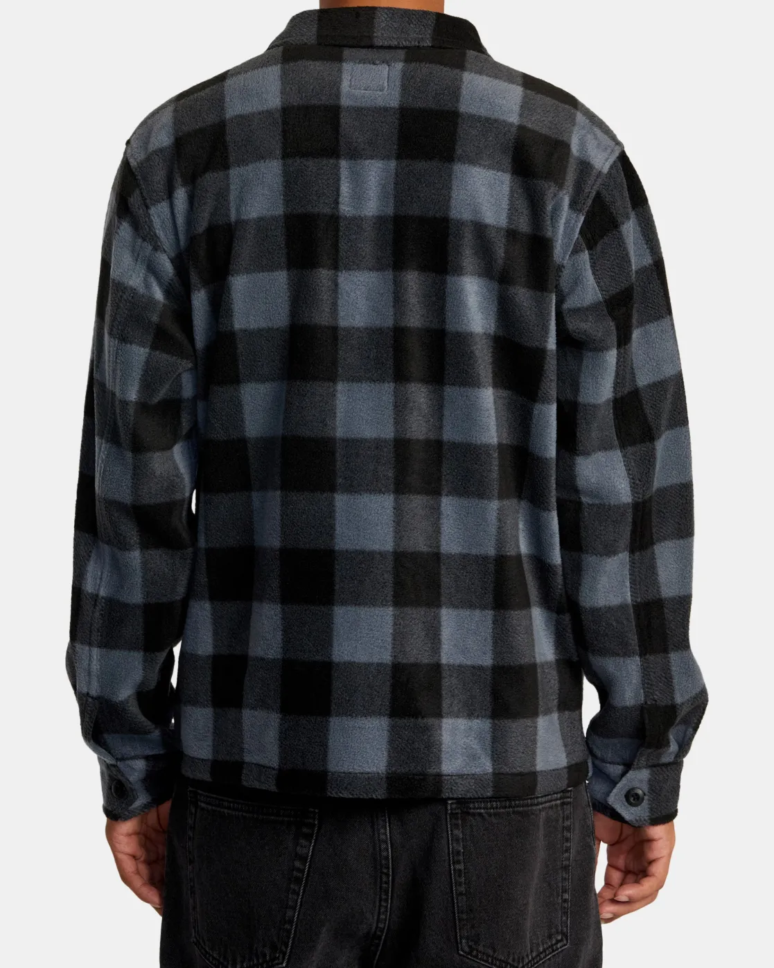 RVCA YUKON HI PILE FLEECE SHIRT JACKET Garage Blue Online