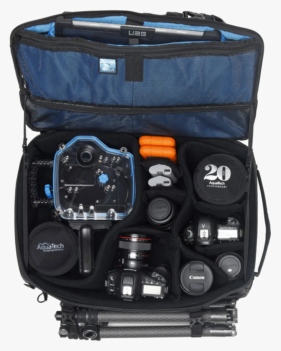 RVCA ZAK NOYLE CAMERA DUFFEL III BAG Black Outlet